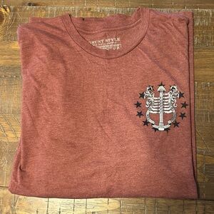 Grunt Style Maroon Graphic Tee